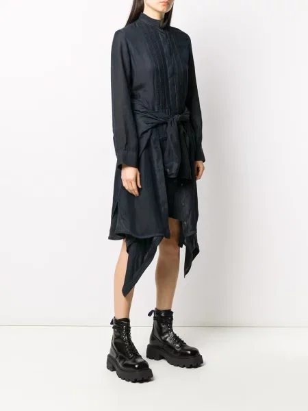 Rochie din denim Diesel albastru