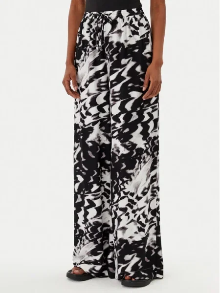 Calvin Klein Swimwear Pantaloni palazzo negru