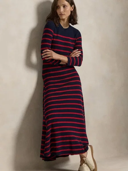 Polo Ralph Lauren Haljina za svaki dan Tamnoplava crvena