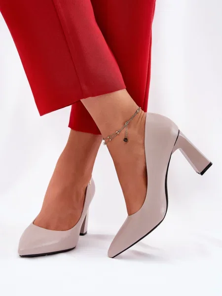 Pantofi cu toc Vinceza roz