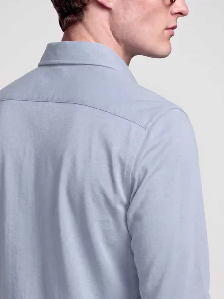 Koszula biznesowa o kroju slim fit z mieszanki bawełny i modalu model Light Spread Kent' Seidensticker błękitna