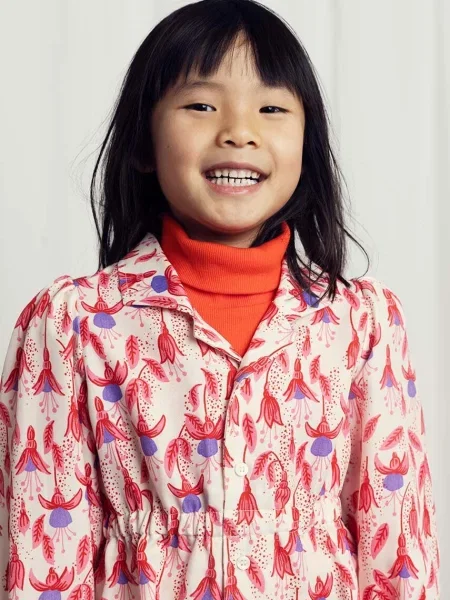 Mini Rodini Дитяча сорочка Fuchsia