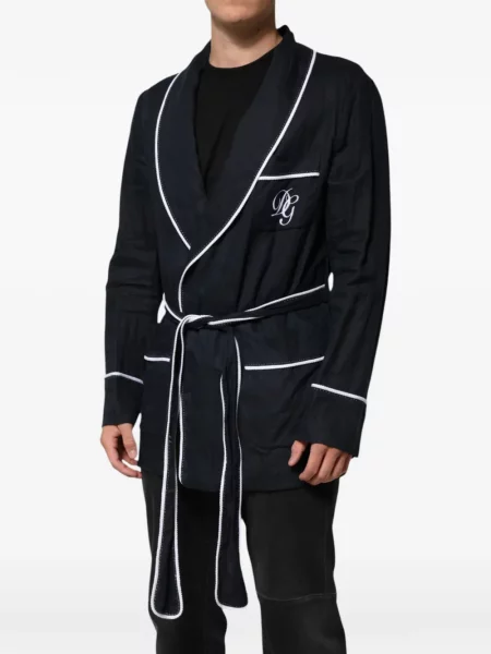 Halat Dolce & Gabbana cu broderie albastru
