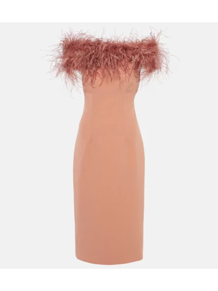 Sukienka midi Safiyaa do kolan garniturowa różowa