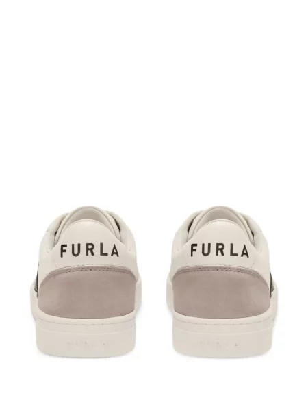 Sneakerși Furla cu autograf alb