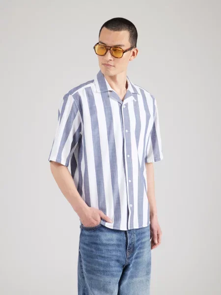 Only & Sons Cămașă ONSTES indigo alb