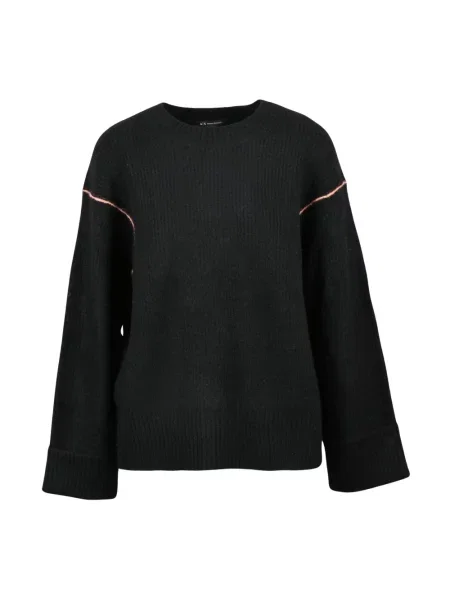 Sweter Armani Exchange wełniany czarny
