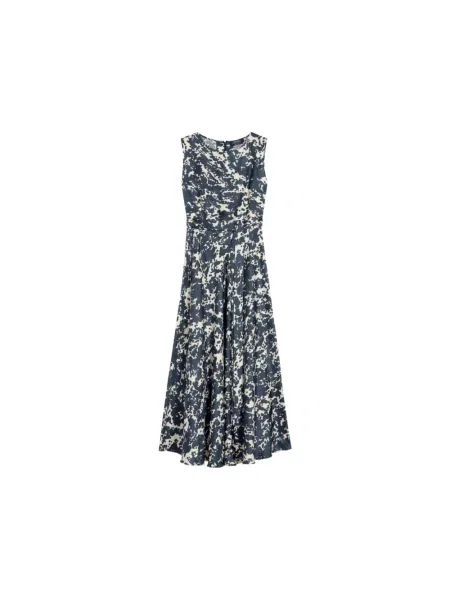 Sukienka midi Max Mara Studio niebieska