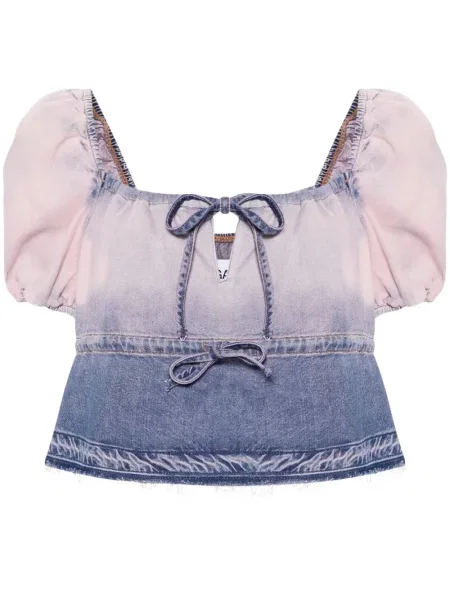 Bluză Ganni albastru