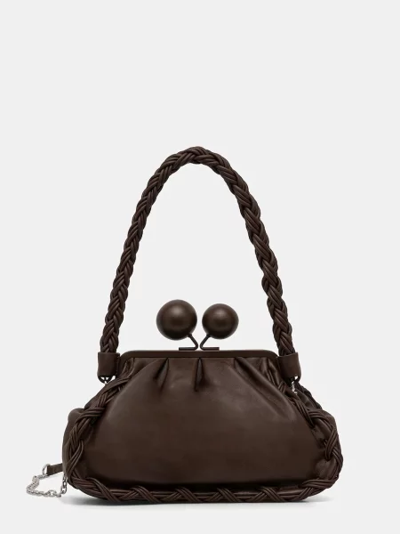Weekend Max Mara torebka skórzana ALECITO brązowy