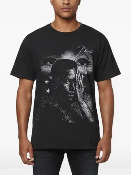 Tricou Rhude cu imagine negru