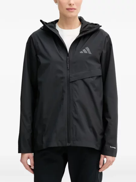 Košulja Adidas s platformom s printom s kapuljačom žuta