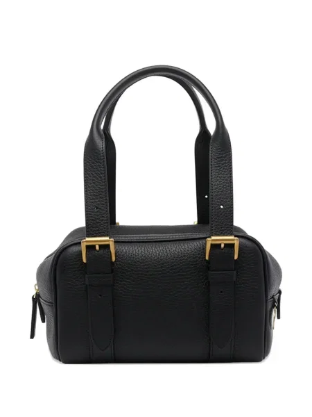 Кожена малък кожена чанта Mulberry черно