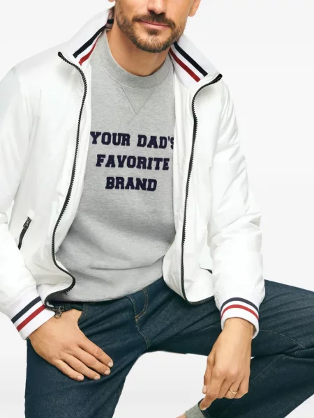 Pruhovaná bunda Brooks Brothers bílá