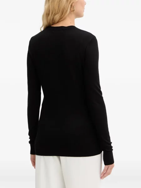 Top Guess din jerseu cu autograf negru