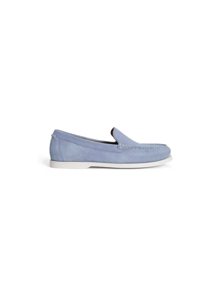 Półbuty Polo Ralph Lauren zamszowe casual niebieskie