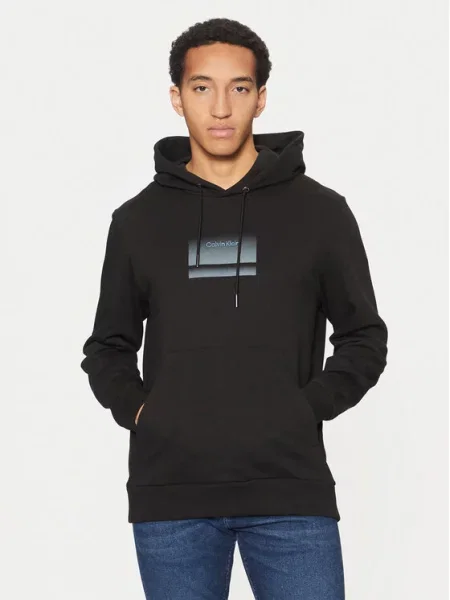 Calvin Klein Majica dugih rukava Gradient Logo crna