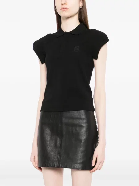 Top Vetements cu broderie negru