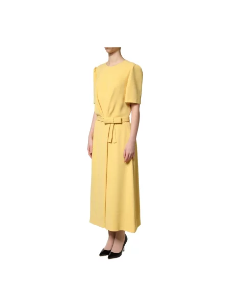 Sukienka midi Dolce And Gabbana żółta