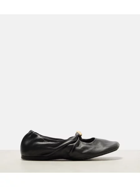 Balerini Loewe din piele negru