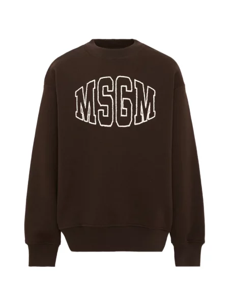 Sweter dziecięcy Msgm brązowy