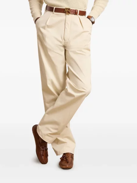 Παντελόνι Ralph Lauren Purple Label σουέτ μωβ