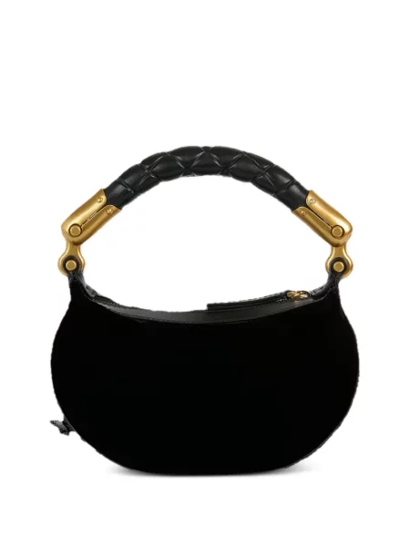 Geantă Balmain de catifea negru