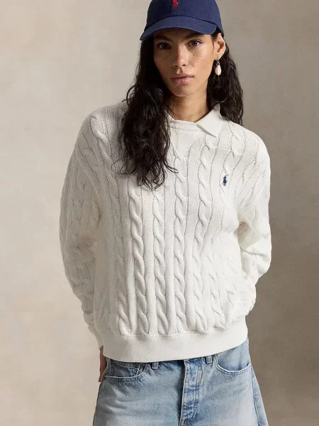 Pulover Polo Ralph Lauren alb