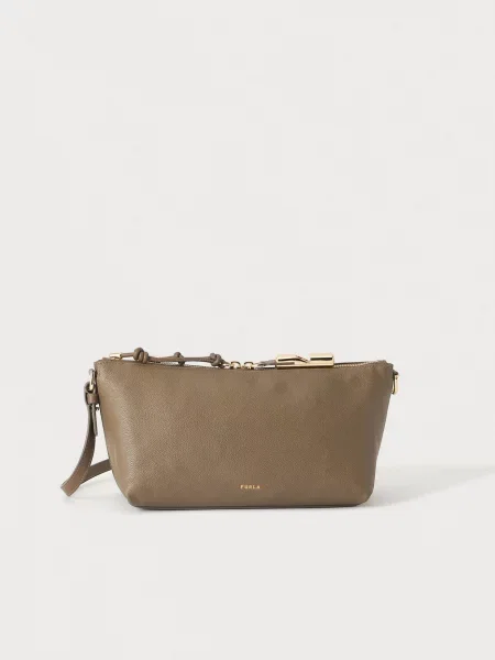 FURLA Geantă de umăr DEBBY taupe gri
