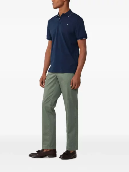 Pantaloni chino Hackett London stretch verde