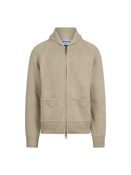 Bluza rozpinana Sebago wełniana beżowa