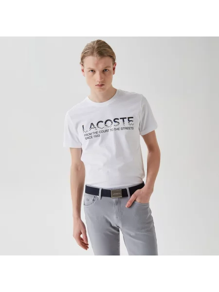 Lacoste футболка чоловіча біла