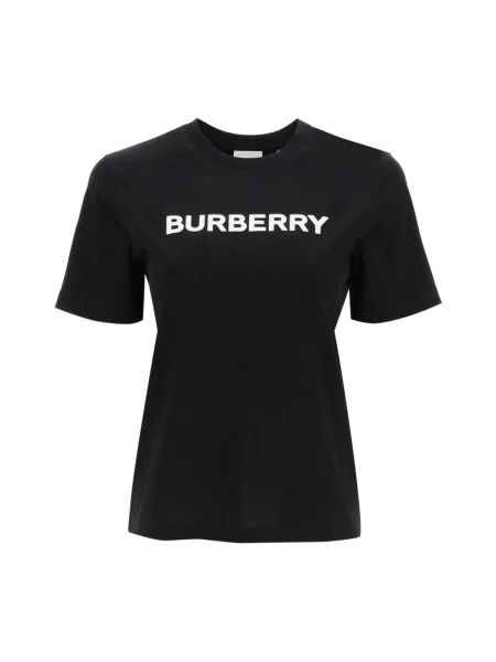 Koszulka Burberry z logo czarna