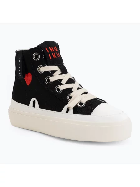 Кроссовки Inuikii с потертостями черные