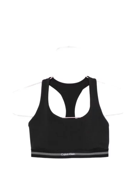 Sutien sport Calvin Klein cu autograf negru
