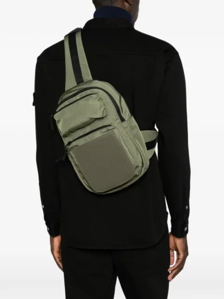 Rucsac Stone Island cu strasuri verde
