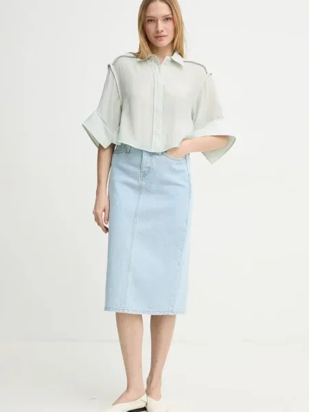 Day Birger et Mikkelsen koszula Eleanor relaxed z kołnierzykiem klasycznym zielony