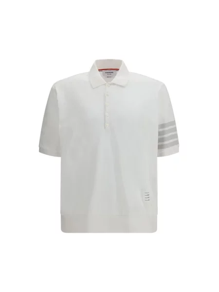 Koszulka polo Thom Browne biała
