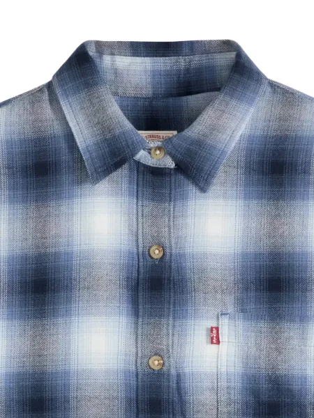Decupat geacă cămașă Levi's® în carouri de flanelă roșu