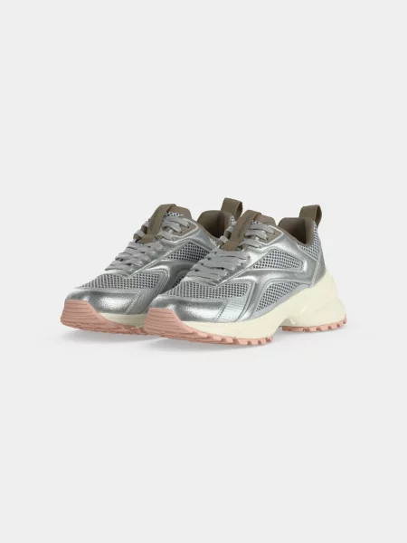 Calvin Klein Nízke tenisky HIKE RUNN / strieborná hnedá