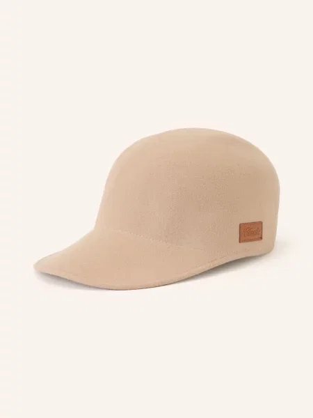 Claudie Pierlot Czapka Z Daszkiem beige beżowa