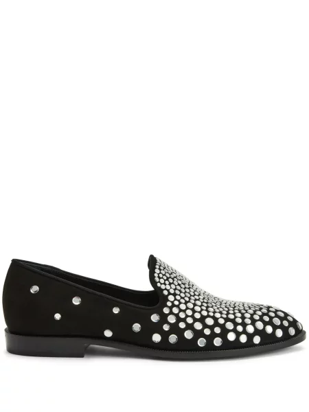 Pantofi loafer Giuseppe Zanotti de cristal negru
