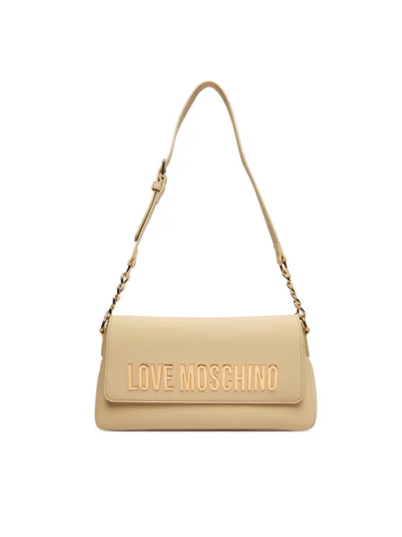 Ročna torba LOVE MOSCHINO bež