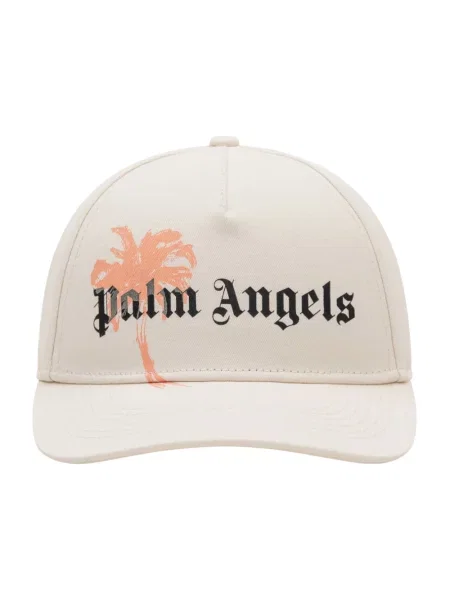 Czapka z daszkiem Palm Angels beżowa