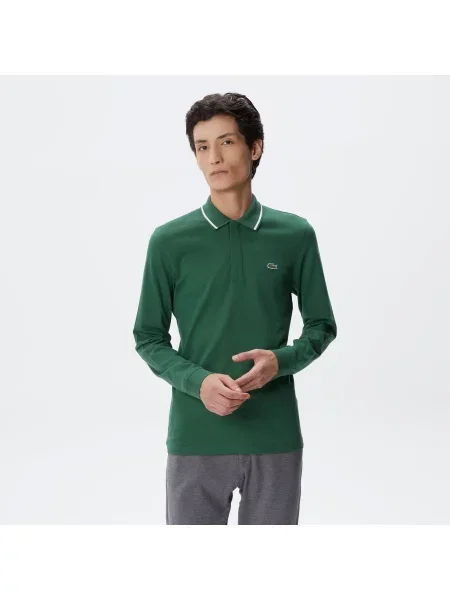 Lacoste поло чоловіче Slim Fit зелене