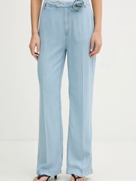 Blugirl Blumarine spodnie regularne niebieskie