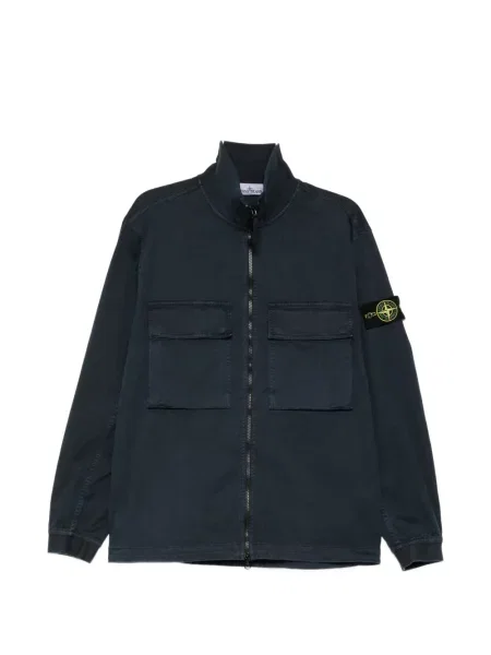 Geacă Stone Island cu strasuri albastru