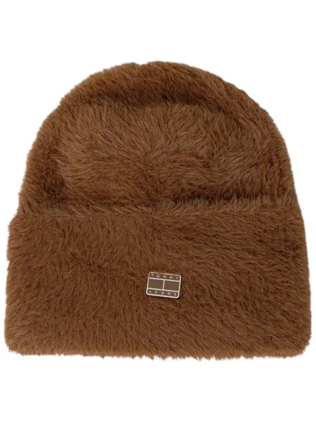 Čiapka Tommy Hilfiger hnedá