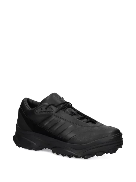 Δερμάτινα sneakers Y-3 με κορδόνια μαύρο