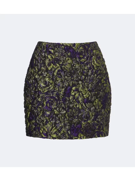 Fustă Balmain din jacard violet